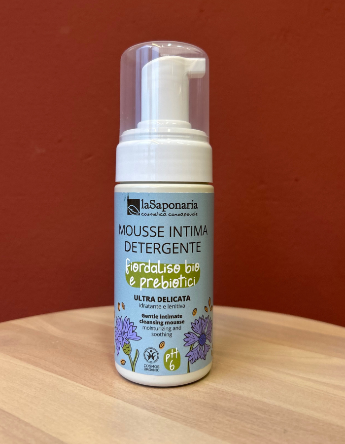 MOUSSE DETERGENTE INTIMO - fiordaliso e prebiotici bio - ph6