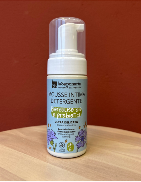 MOUSSE DETERGENTE INTIMO - fiordaliso e prebiotici bio - ph6