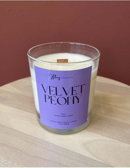 CANDELA in cera di soia Velvet Peony