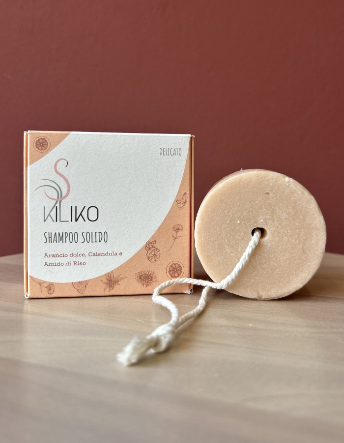 SHAMPOO SOLIDO con Arancio dolce, Calendula e Amido di Riso