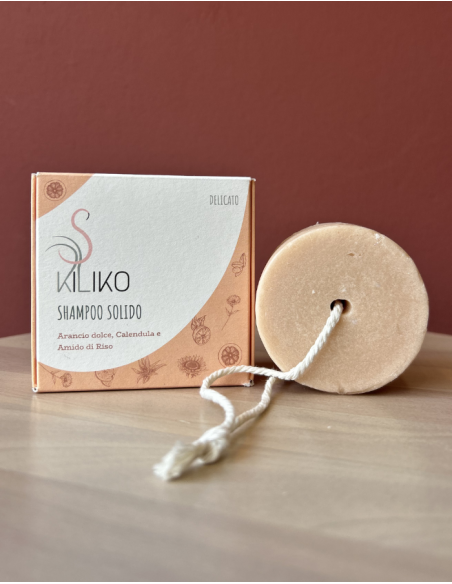 SHAMPOO SOLIDO con Arancio dolce, Calendula e Amido di Riso