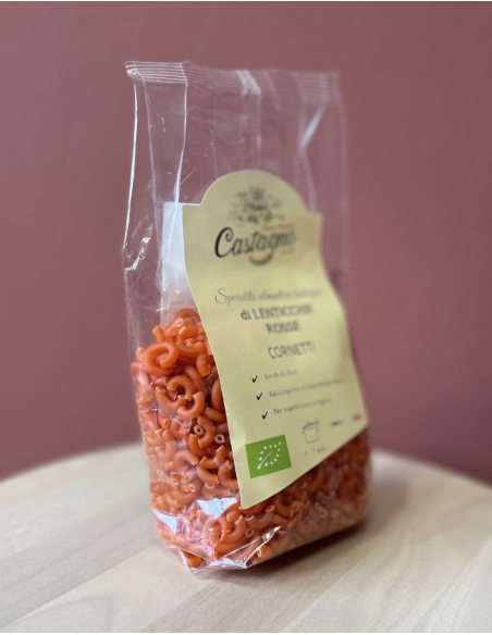 PASTA BIOLOGICA di LENTICCHIE ROSSE