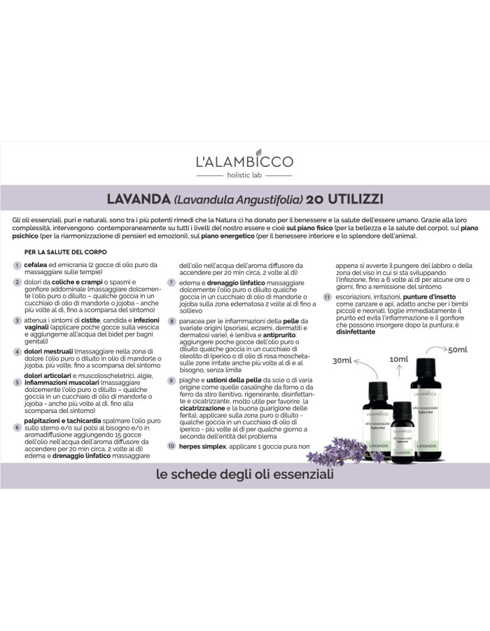 LAVANDA - olio essenziale -
